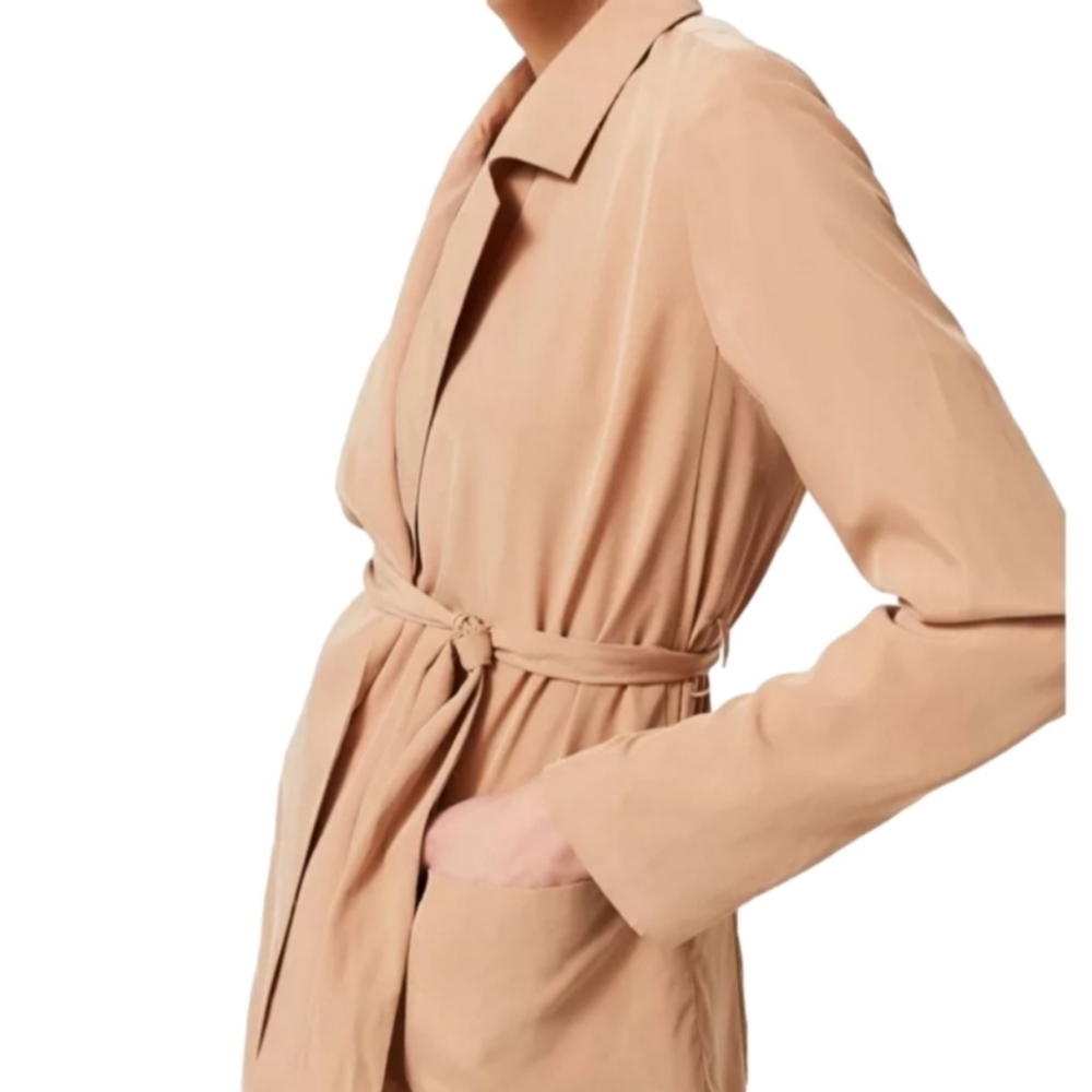 Urban Outfitters Camel Drapey Wrap Belted Blazer Jacket NWT